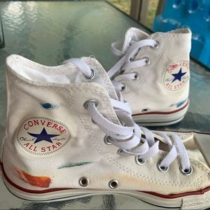 white high top converse